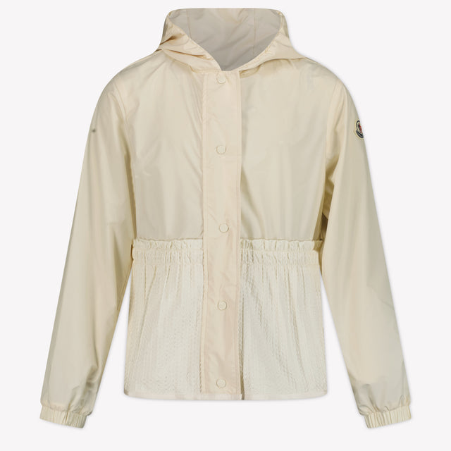 Moncler Odete children's girls summer jacket in OffWhite