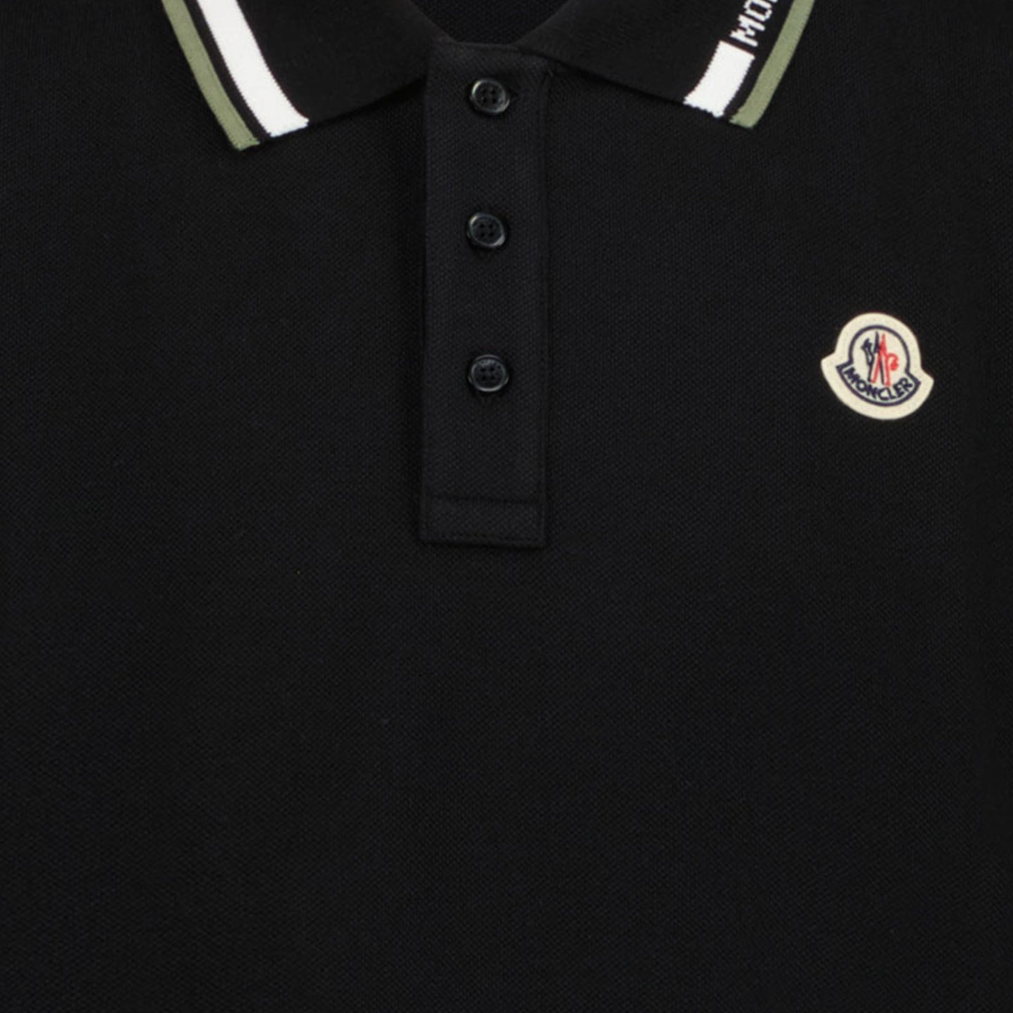 Moncler Kinder Jongens Polo In Zwart