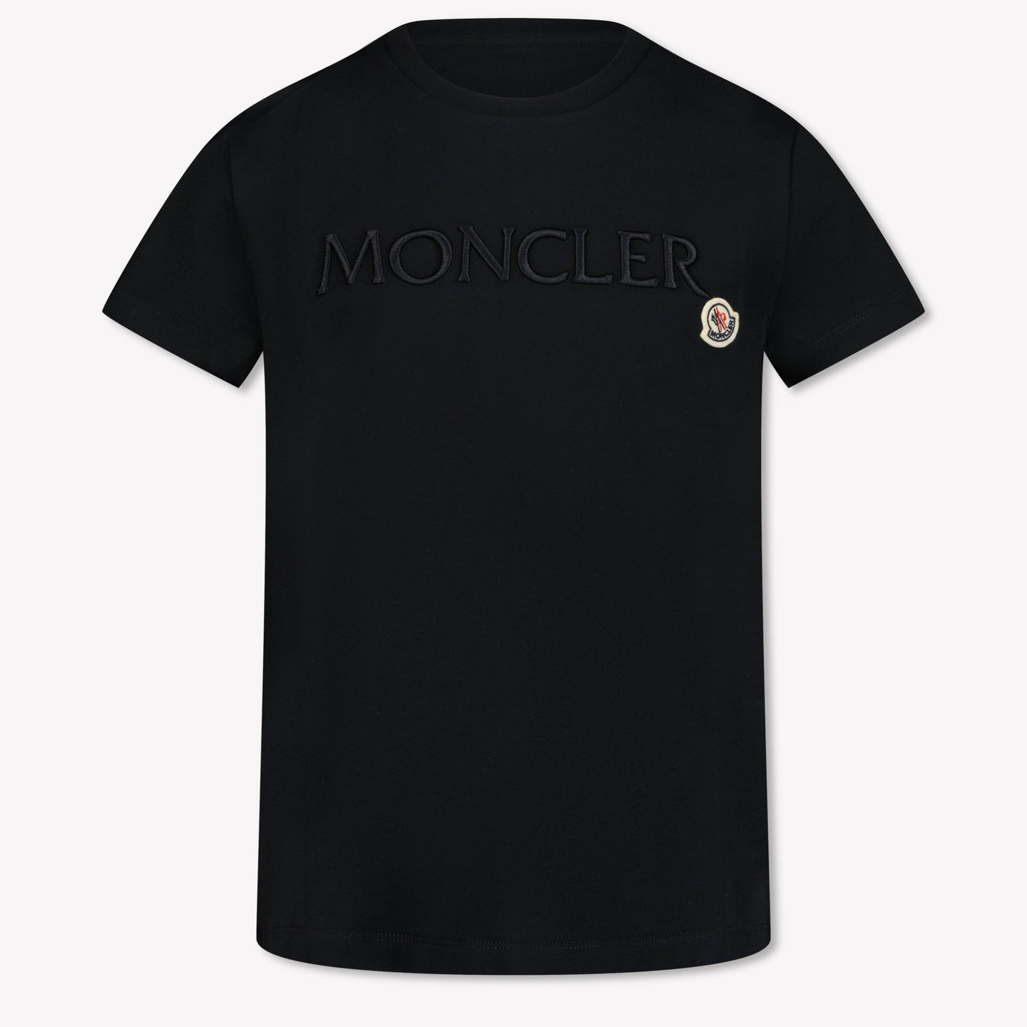 Moncler Kinder Jongens T-Shirt In Zwart