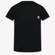 Moncler Kinder Jongens T-Shirt In Zwart