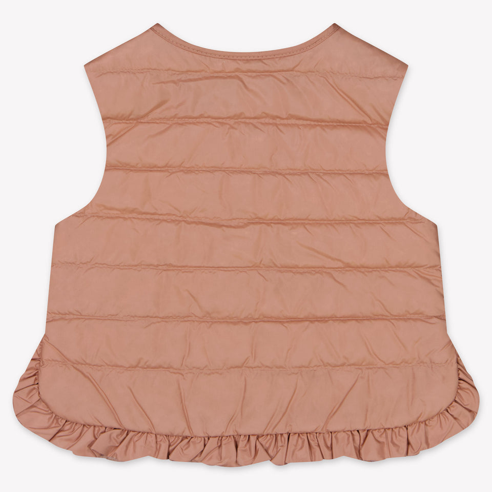 Moncler Portia Baby Meisjes Bodywarmer In Licht Roze