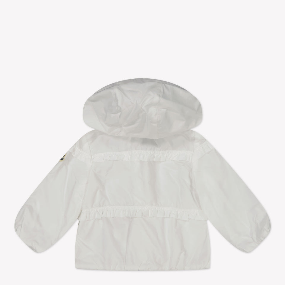 Moncler Hiti Baby Girls Summer Jacket In White