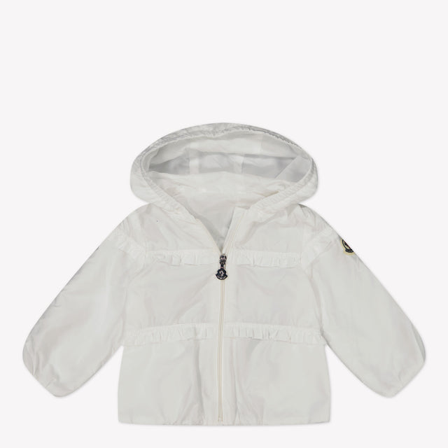 Moncler Hiti Baby Meisjes Zomerjas In Wit