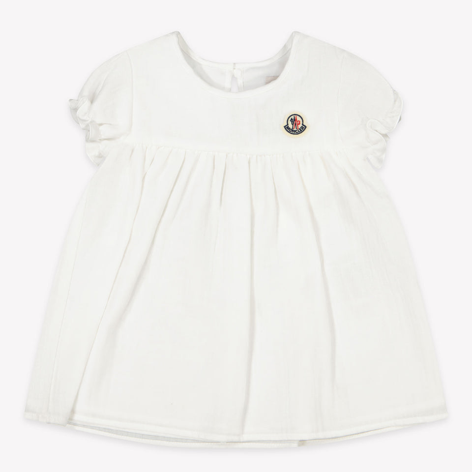 Moncler Baby Meisjes Jurk In Wit