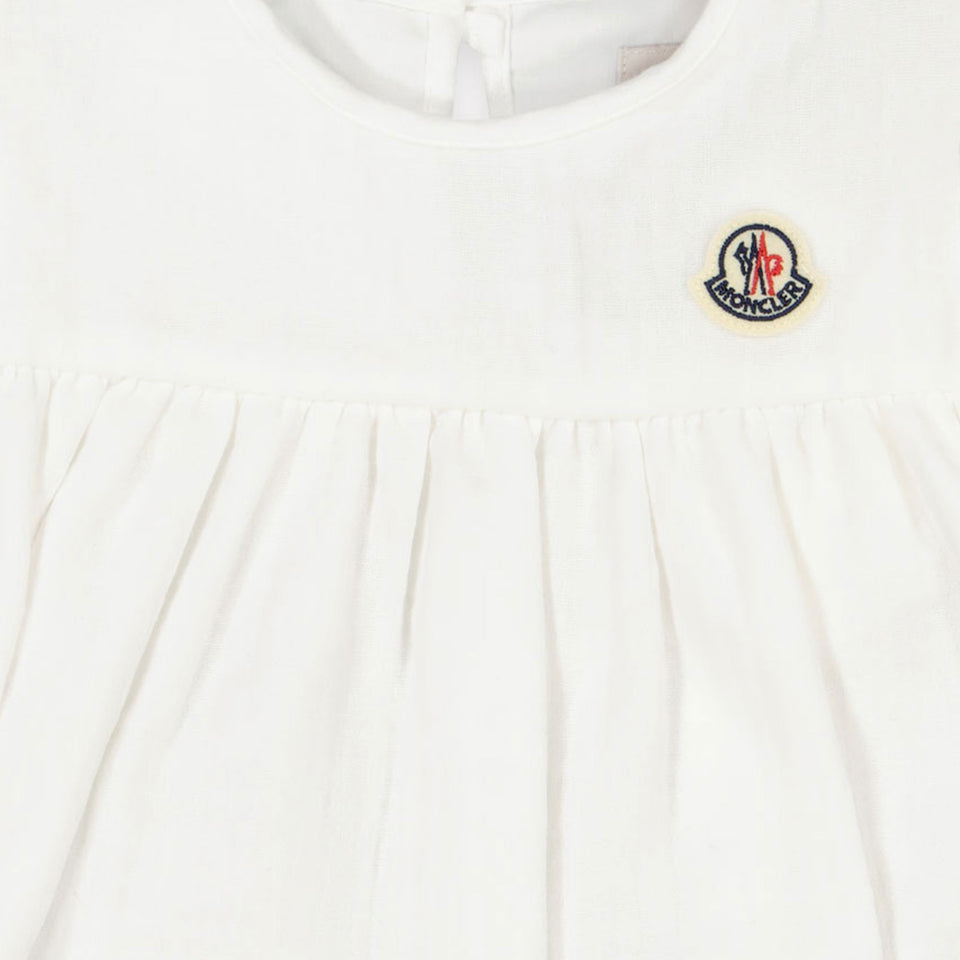 Moncler Baby Meisjes Jurk In Wit