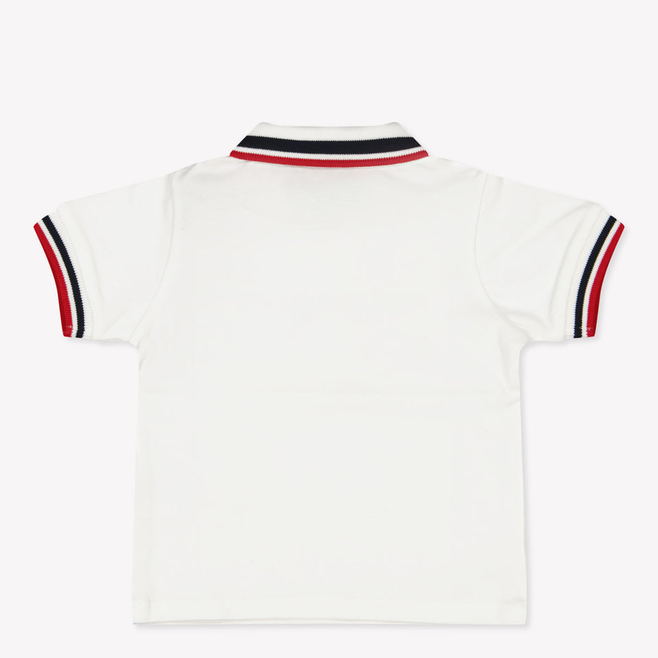 Moncler Baby Jongens Polo In Wit