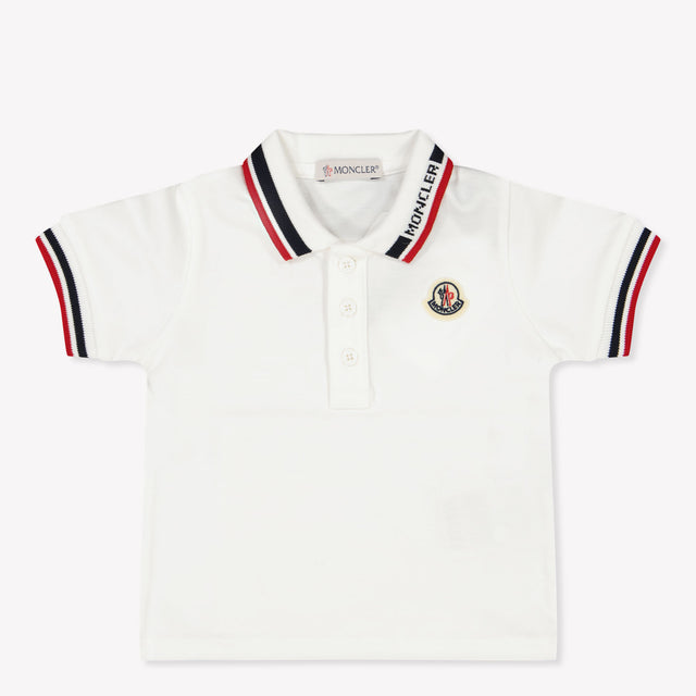 Moncler Baby Jongens Polo In Wit