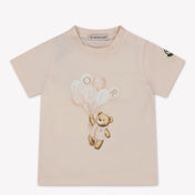 Moncler Baby Meisjes T-Shirt In Licht Roze