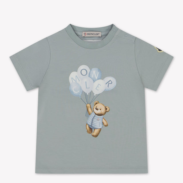 Moncler Baby Unisex T-Shirt In Licht Blauw