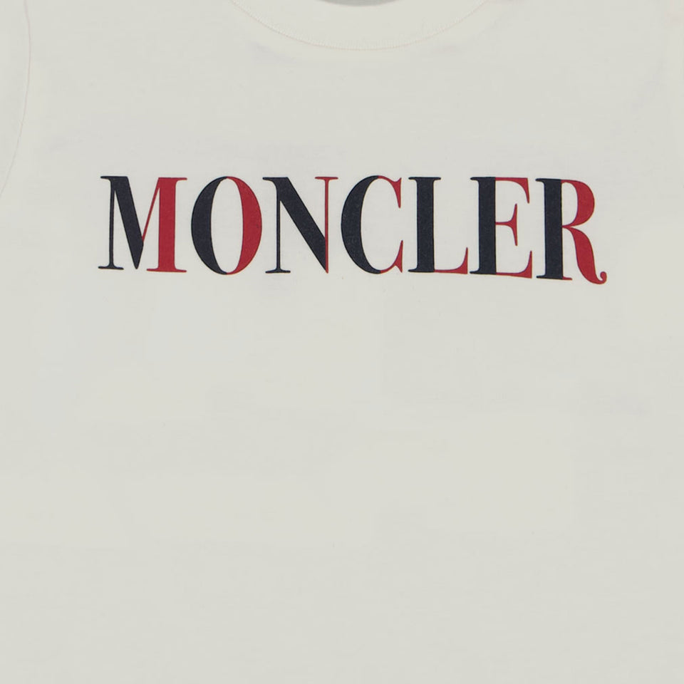 Moncler Baby Jongens T-Shirt In Wit