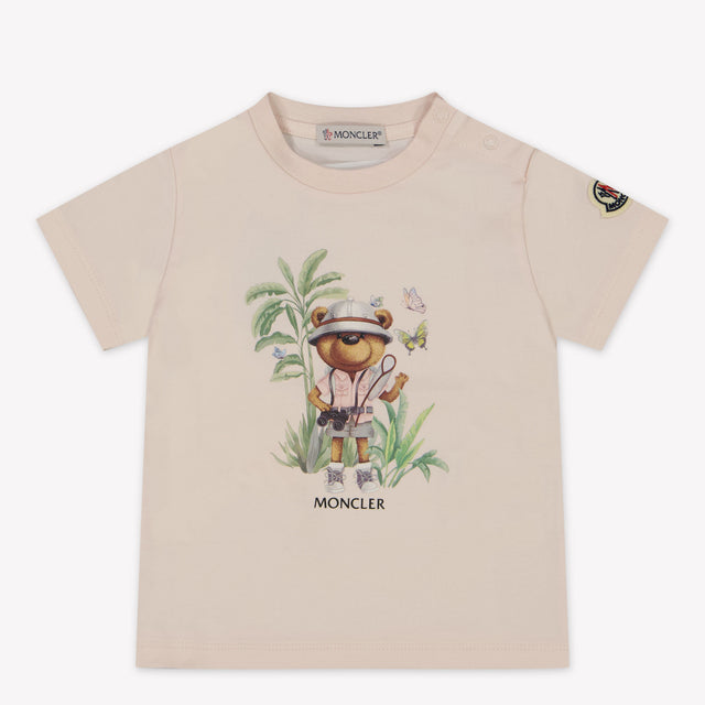 Moncler Baby Meisjes T-Shirt In Licht Roze