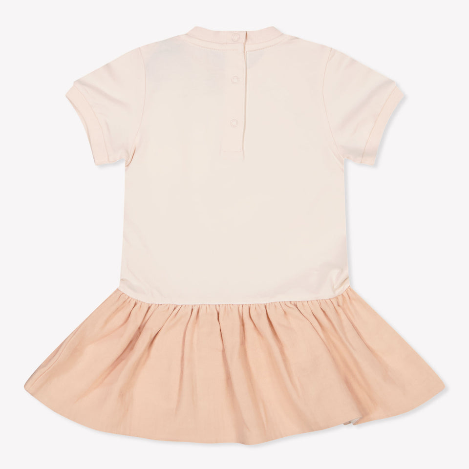 Moncler Baby Girls Dress In Light Pink