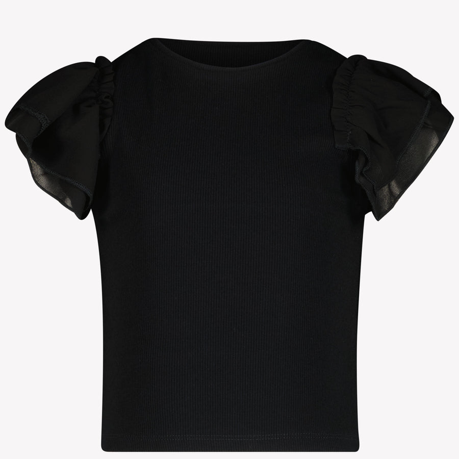 Mayoral Kids Girls  T-Shirt Black