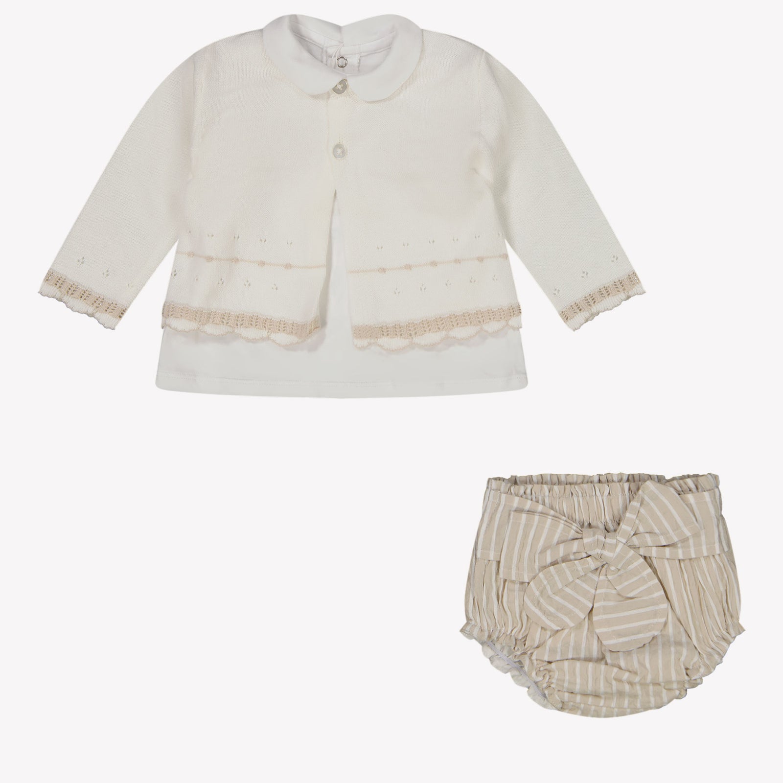 Mayoral Baby girls set in Beige