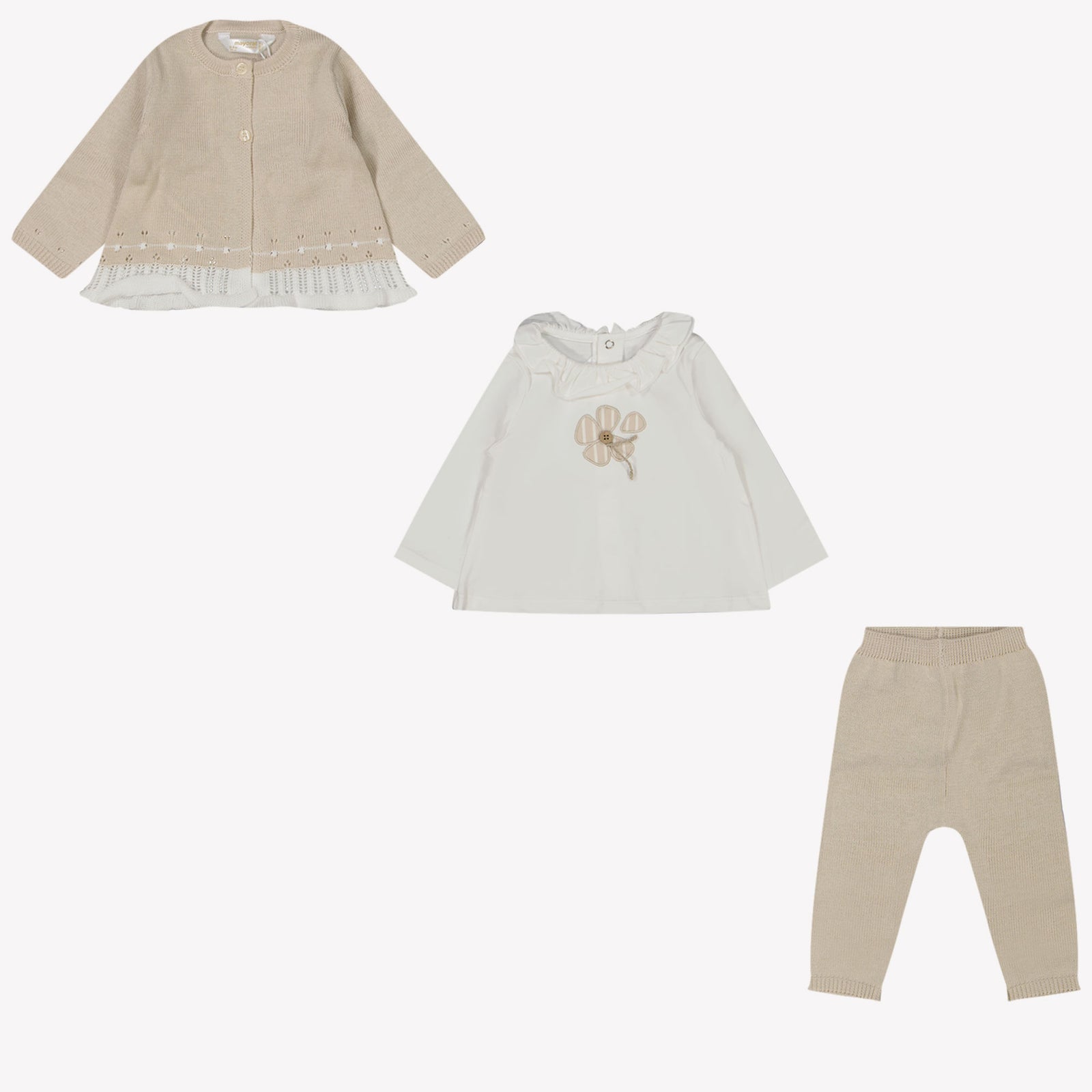 Mayoral Baby girls set in Beige