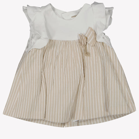 Mayoral Baby Girls Dress In Beige