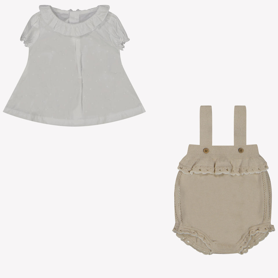 Mayoral Baby girls set in Beige