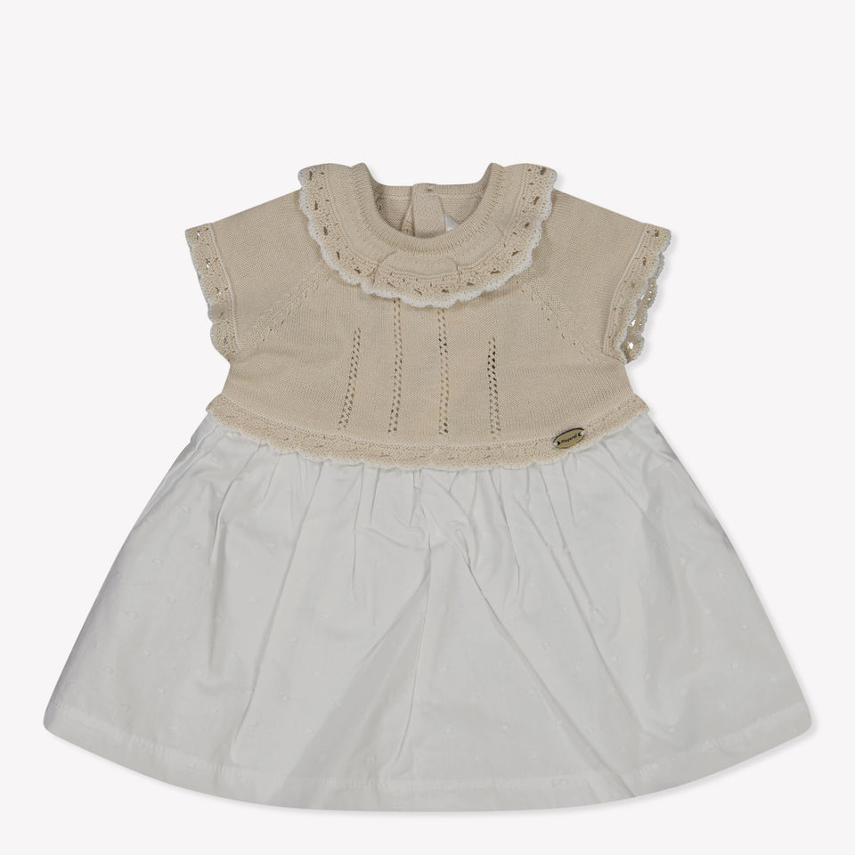 Mayoral Baby Girls Dress In Beige