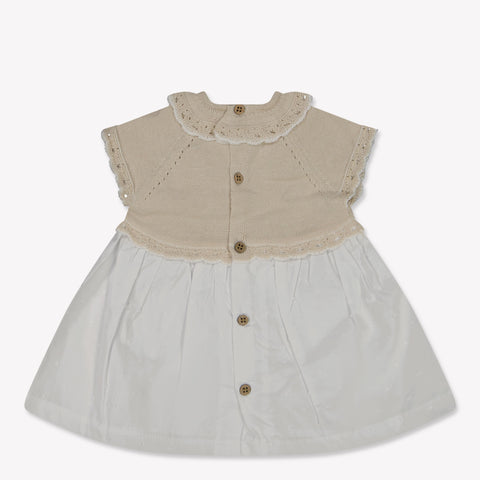 Mayoral Baby Girls Dress In Beige