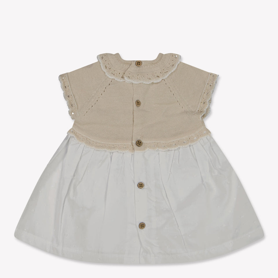 Mayoral Baby Girls Dress In Beige