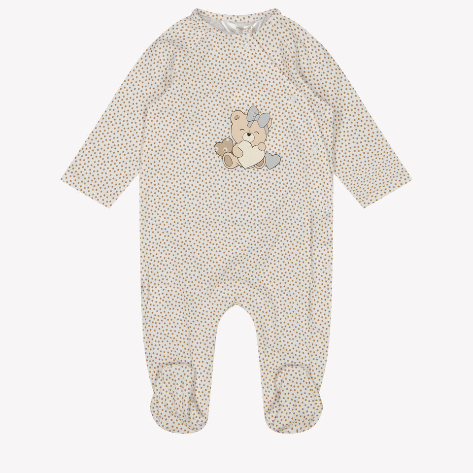 Mayoral Baby Unisex box suit in White