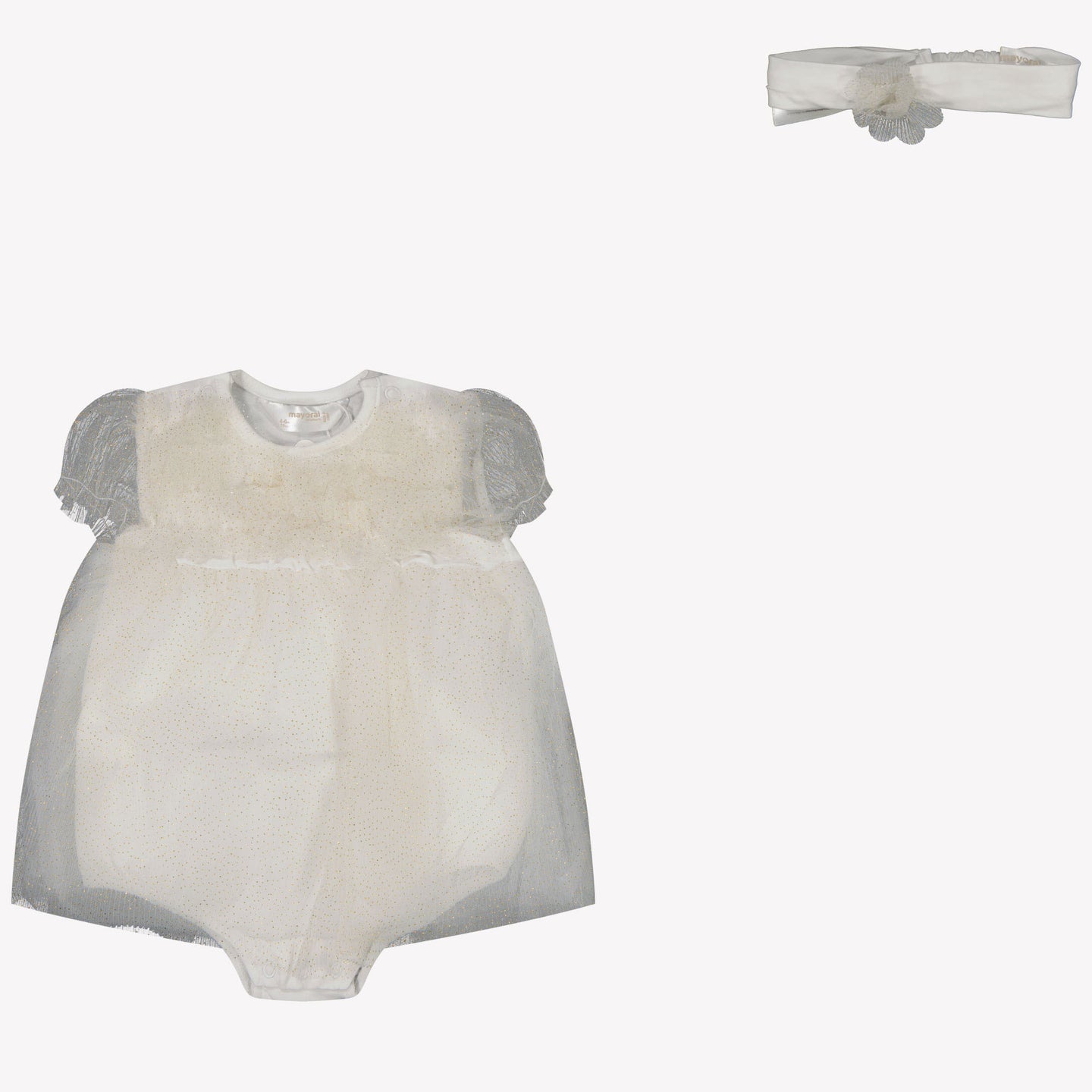 Mayoral Baby Meisjes Jurk In Licht Beige