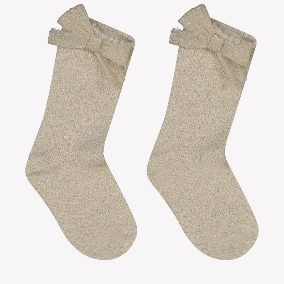 Mayoral Baby girls in socks Light Beige