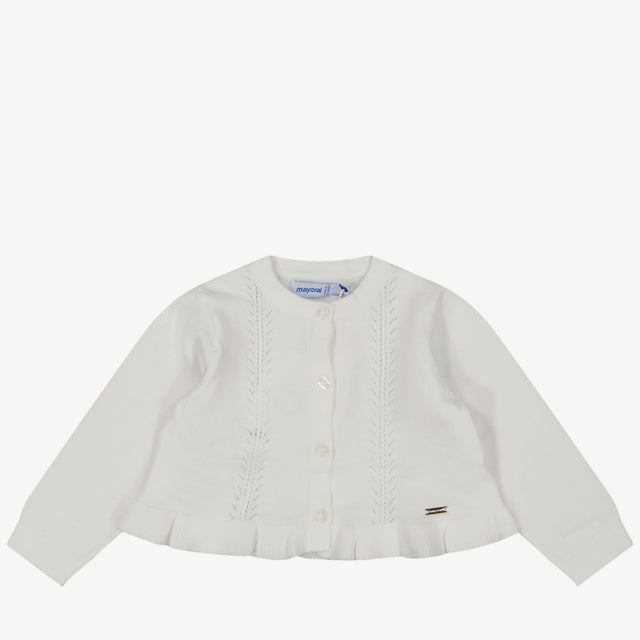 Mayoral Baby girls vest in OffWhite