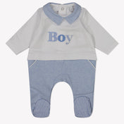 First Baby Jongens Boxpakje In Licht Blauw