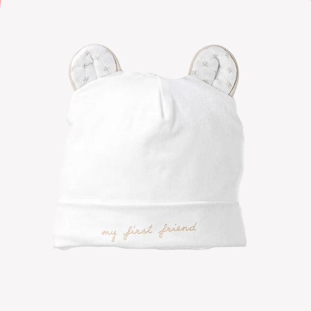 First Baby girls hat in White