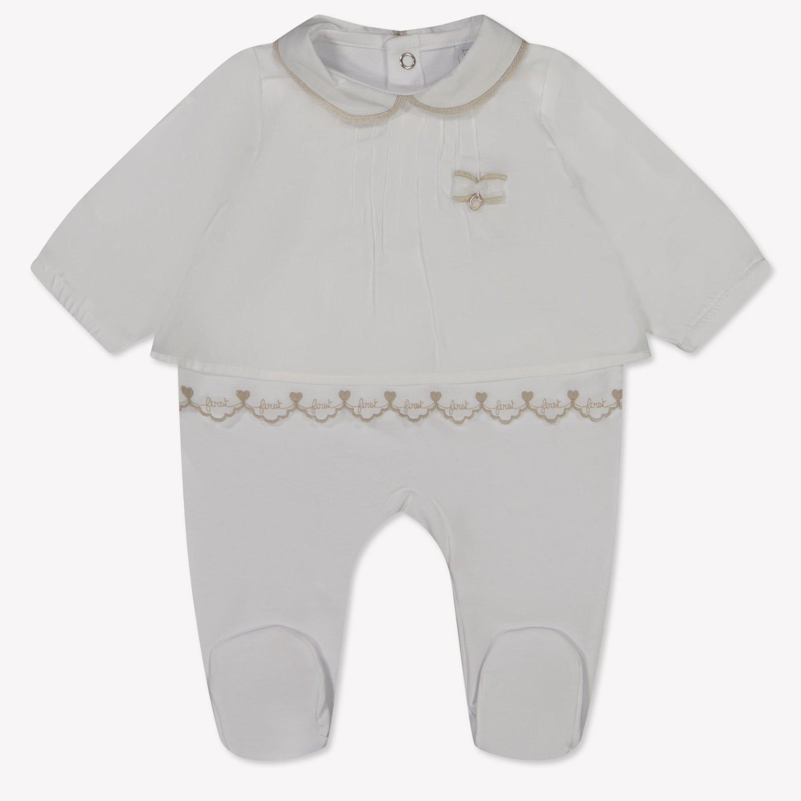 First Baby girls boxing suit in White