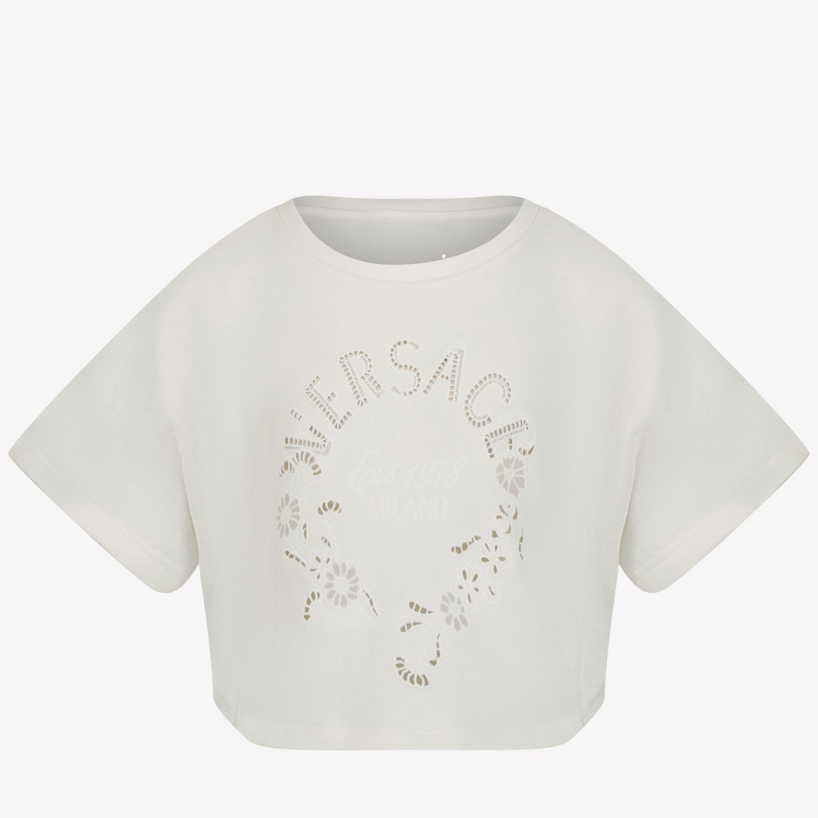 Versace Kinder Meisjes T-Shirt In Off White