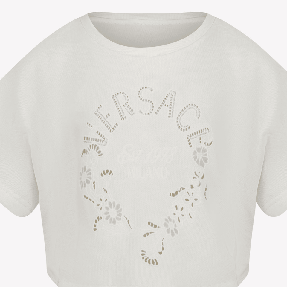 Versace Children's girls in t-shirt OffWhite