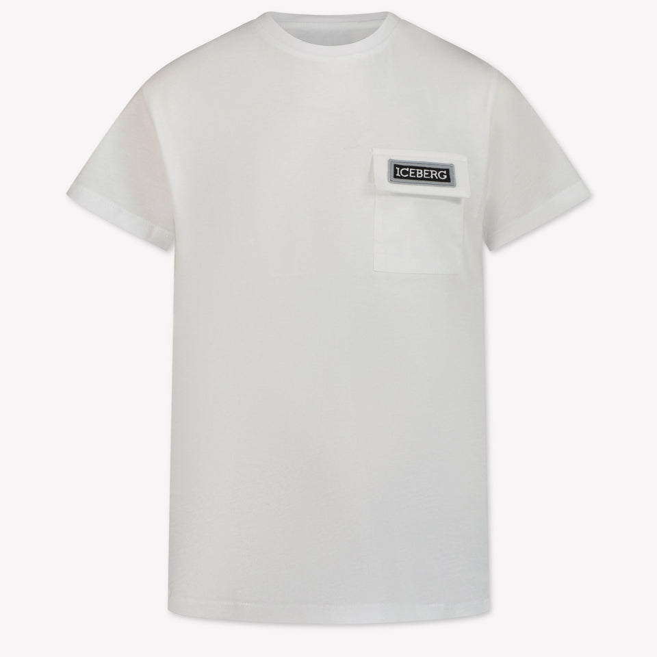 Iceberg Kinder Jongens T-Shirt In Wit