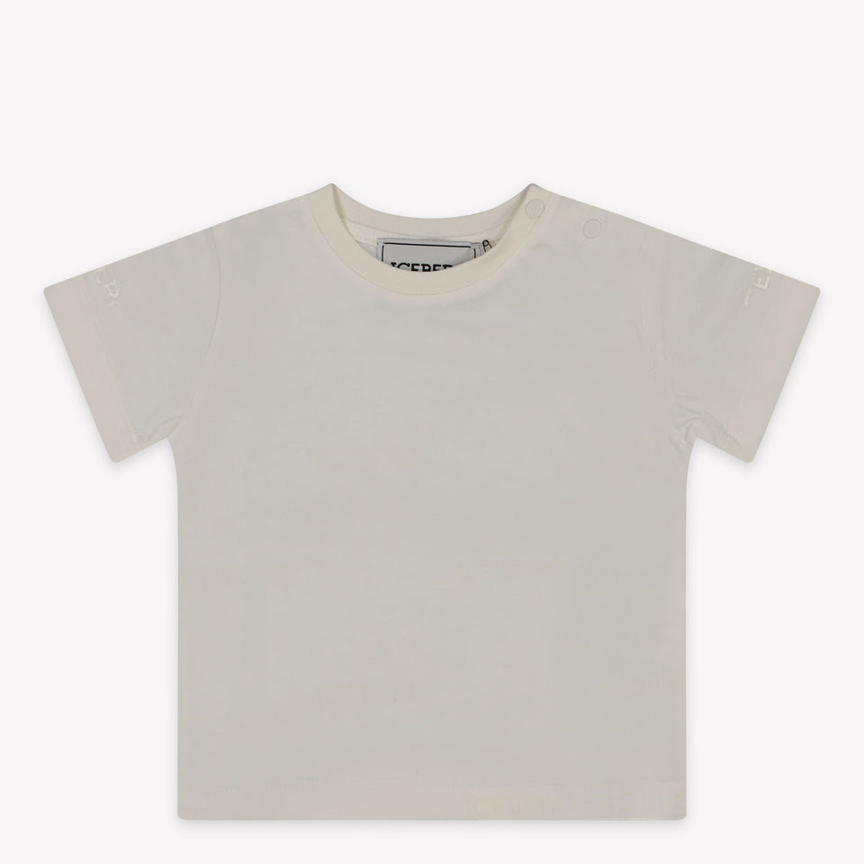 Iceberg Baby Jongens T-Shirt In Off White