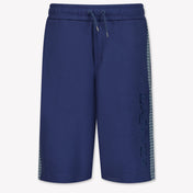 Lanvin Kids Boys Shorts In Blue