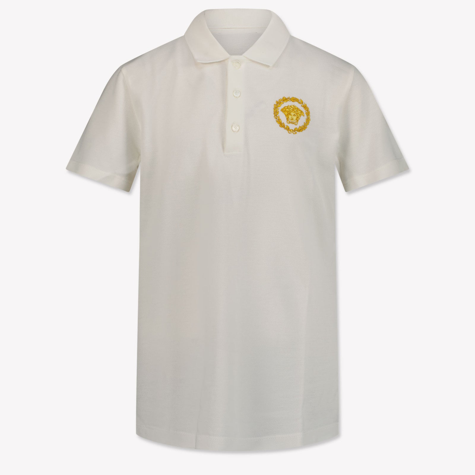 Versace Children's boys polo in Ecru