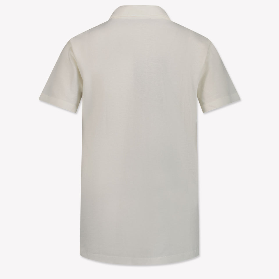 Versace Children's boys polo in Ecru