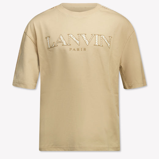 Lanvin Kinder Jongens T-Shirt In Beige