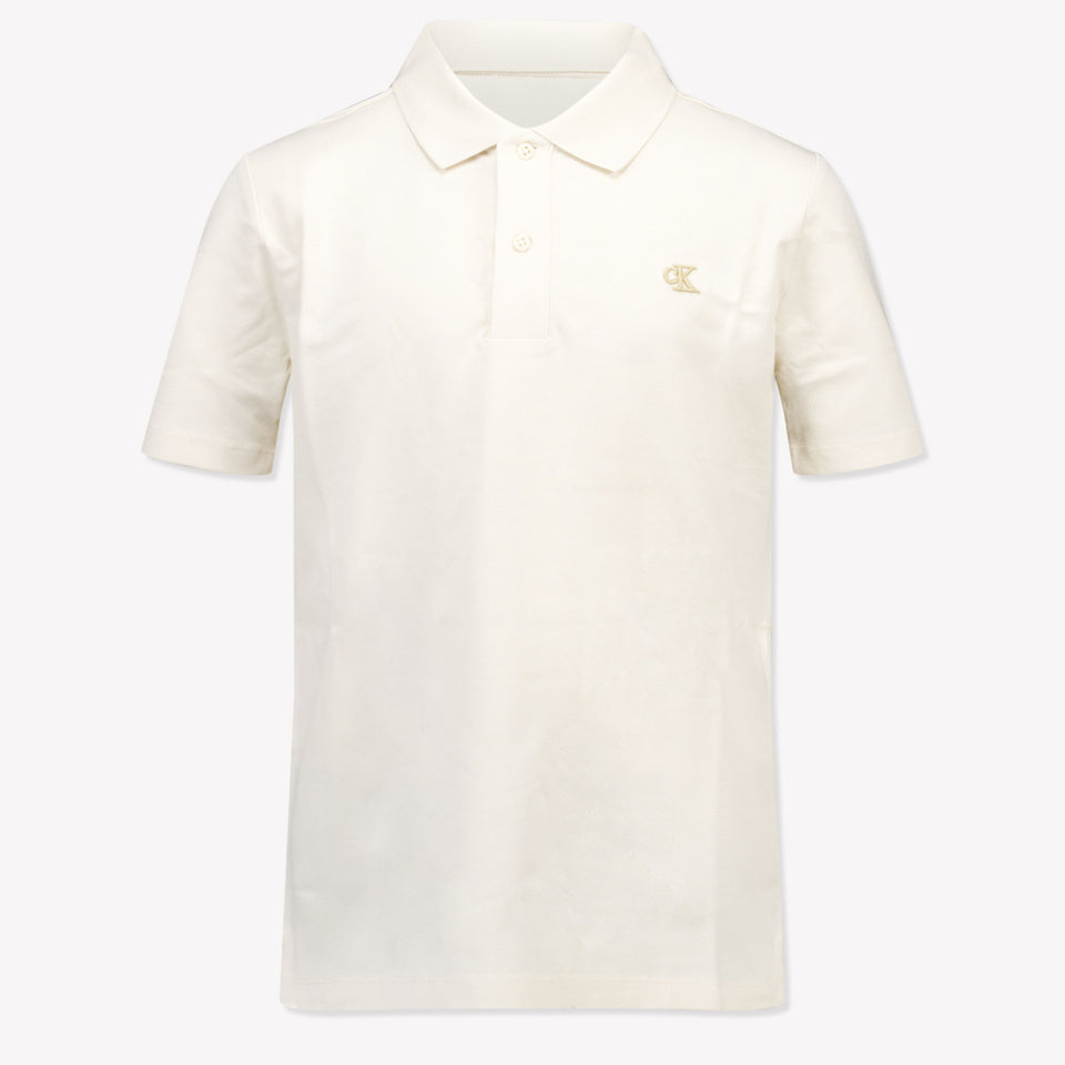 Calvin Klein Kids Boys Polo  Beige