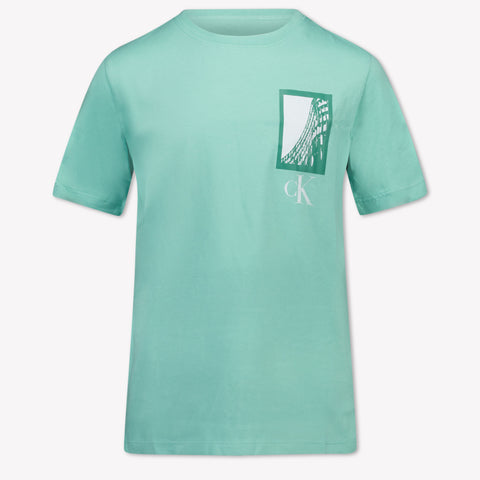 Calvin Klein Kinder Jongens T-Shirt In Mint