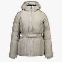 Calvin Klein Kids Girls Winter Coat  Light Beige