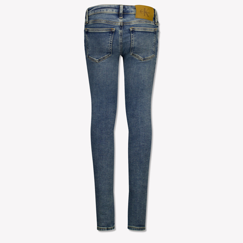 Calvin Klein Kinder Meisjes Jeans In Blauw