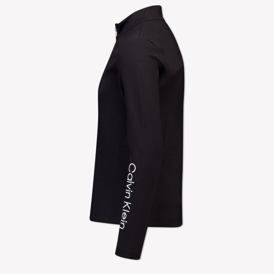 Calvin Klein Kinder Meisjes T-Shirt In Zwart