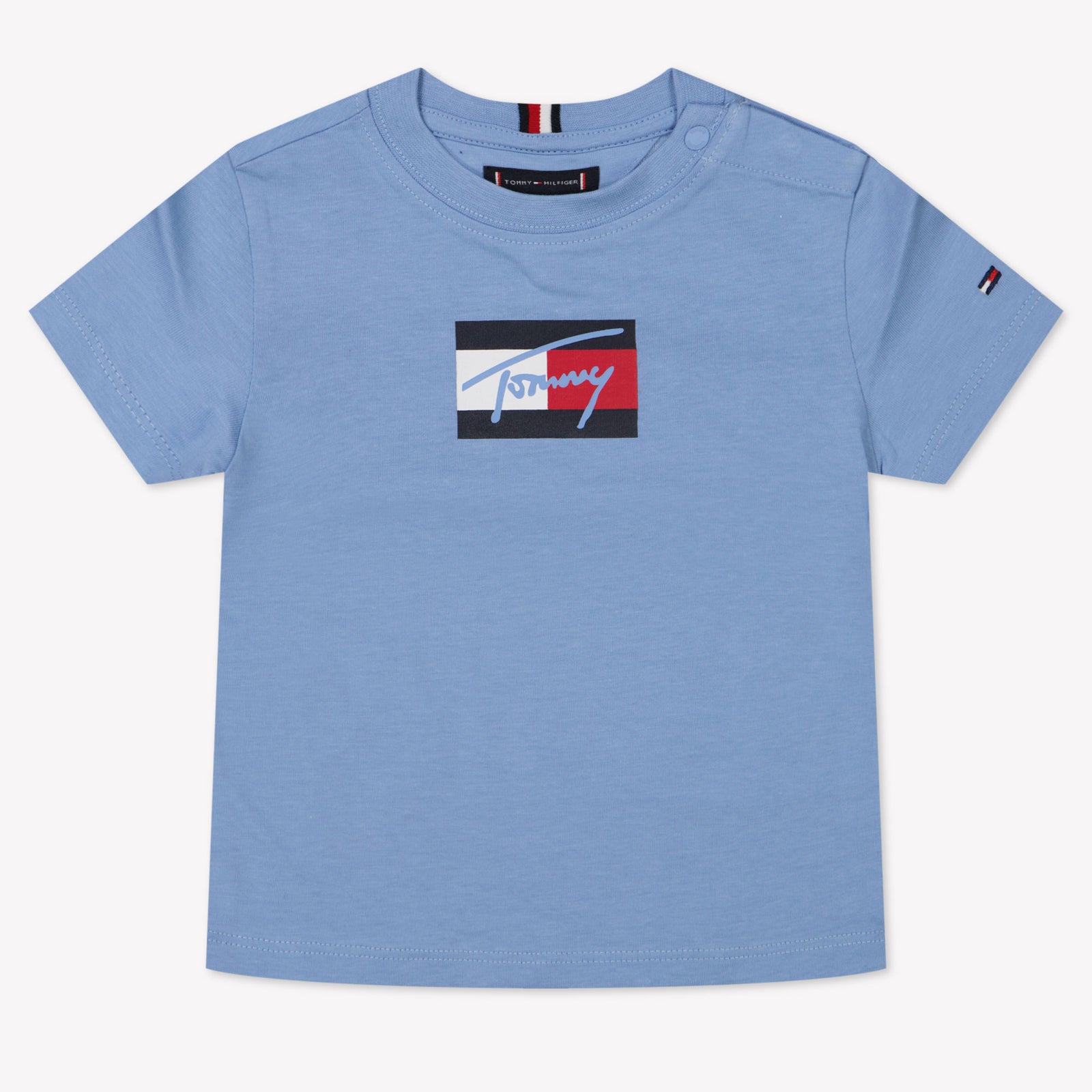 Tommy Hilfiger Baby Jongens T-Shirt In Licht Blauw