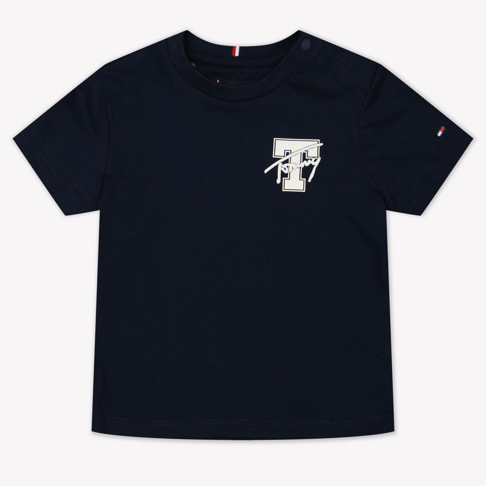 Tommy Hilfiger Baby Jongens T-Shirt In Navy