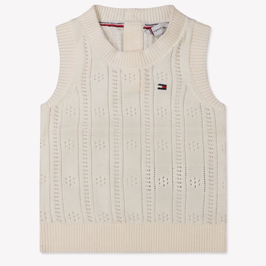 Tommy Hilfiger Baby Meisjes Trui In Creme