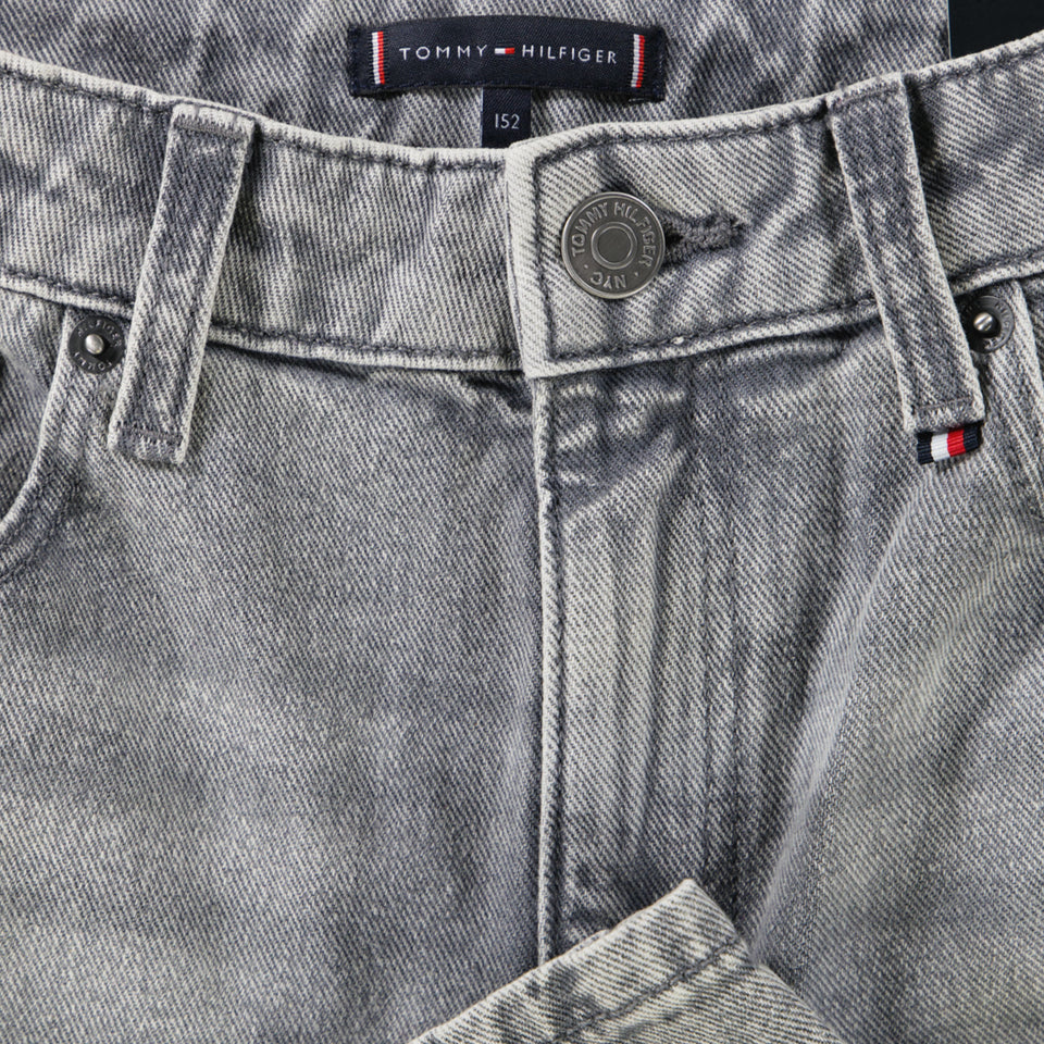Tommy Hilfiger Kinder Jongens Jeans In Licht Grijs