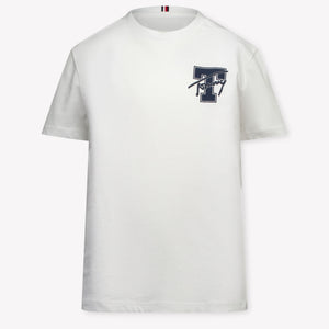 Tommy Hilfiger Kinder Jongens T-Shirt In Wit