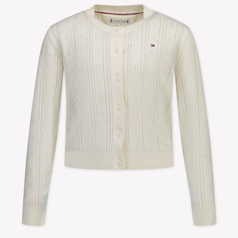 Tommy Hilfiger Kinder Meisjes Vest In Creme